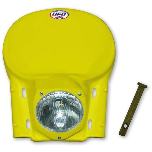 UFO Headlight vintage enduro yellow
