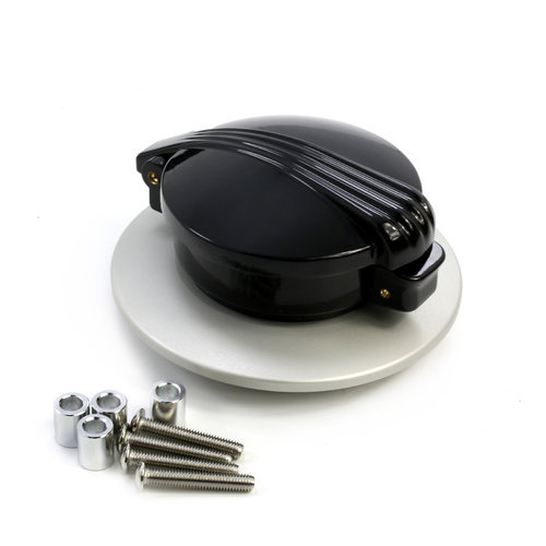 BMW R NineT Monza Cap schwarz und aluminium