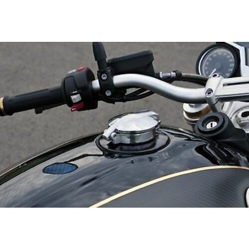 BMW R NineT Bouchon Monza noir et aluminium, type 2