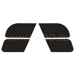 SR400/500  Side cover sticker set Black