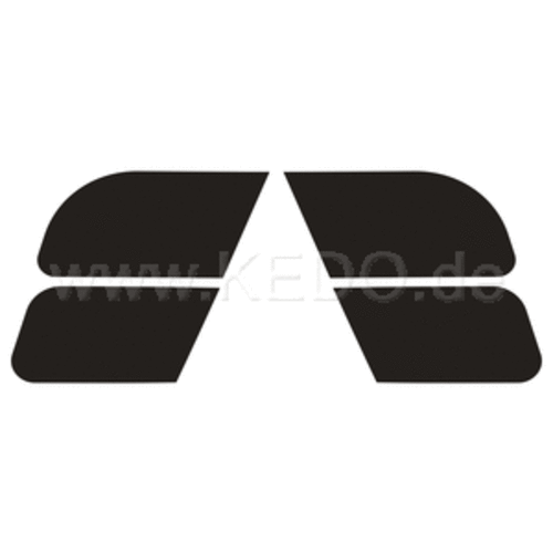 kedo SR400/500 Side cover sticker set Black