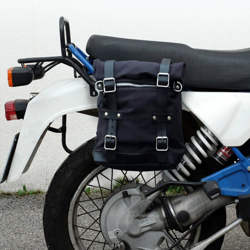 UNIT Garage GEWAXTE SUEDE ZIJTAS + SUBFRAME Bmw R80 G/S