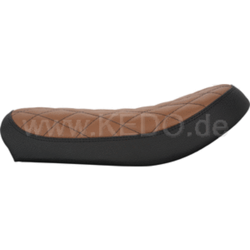 kedo SR400/500 Solo-Seat black/brown Diamond-pattern