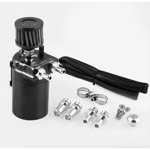 Réservoir d'huile en aluminium à 2 orifices avec reniflard