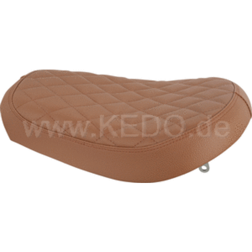 kedo SR400/500 Solo-Seat, Brown with diamond-pattern