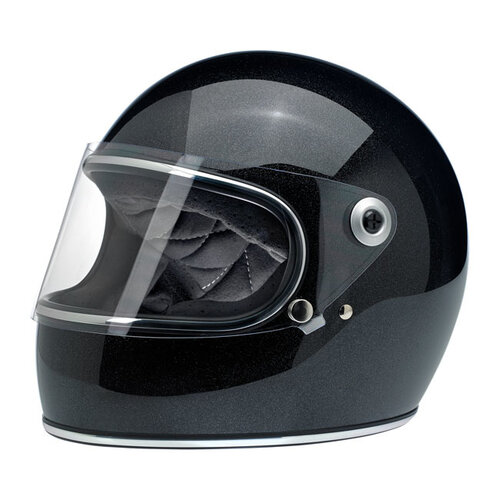 Gringo S Full Face Helmet Midnight Black Mini Flake size S