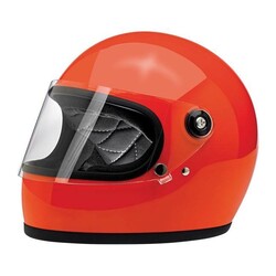 Casque Gringo S, orange brillant et homologué ECE