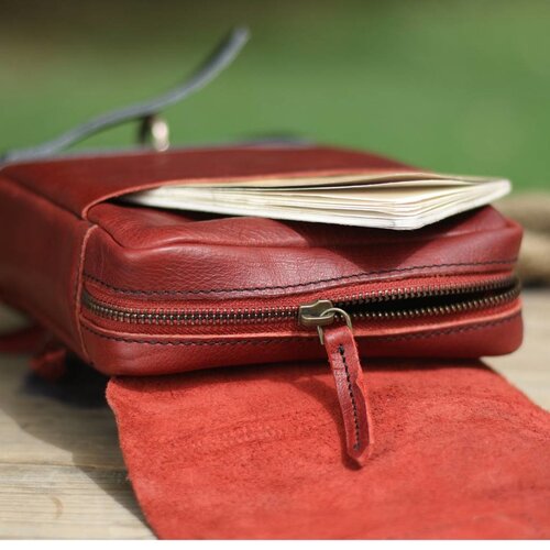 Trip Machine Sac de cuisse rouge cerise