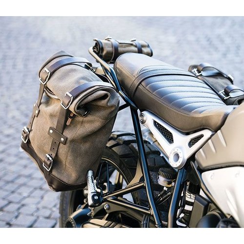 UNIT Garage TWO WAXED SUEDE SIDE PANNIERS + DOUBLE SUBFRAME R NINET