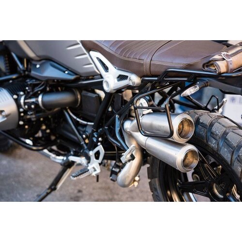 UNIT Garage TWO WAXED SUEDE SIDE PANNIERS + DOUBLE SUBFRAME R NINET