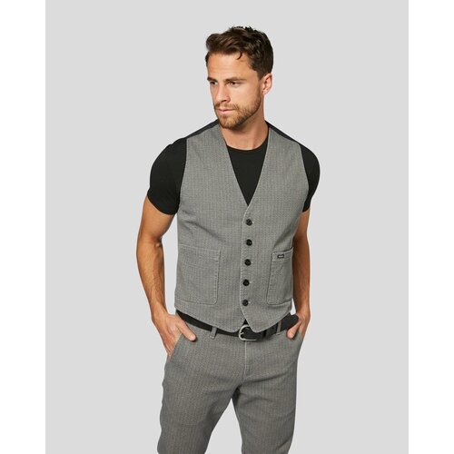 The Rokker Company Tweed Vest - Grijs