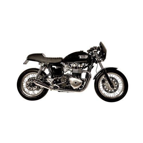 British Customs Shorty predator Pro Slip-on exhaust for Thruxton 900 04-15