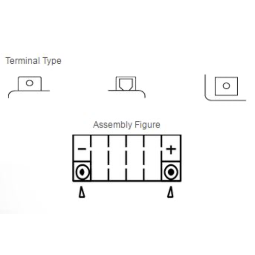 Yuasa Batterie sans entretien YTX5L-BS