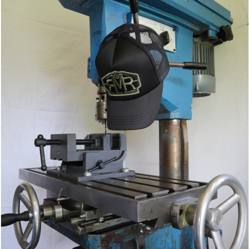 RMR MESH TRUCKER CAP BLACK WITH FULL COLOR LOGO