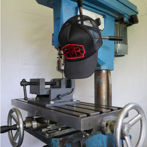 RMR MESH TRUCKER CAP BLACK WITH FULL COLOR LOGO