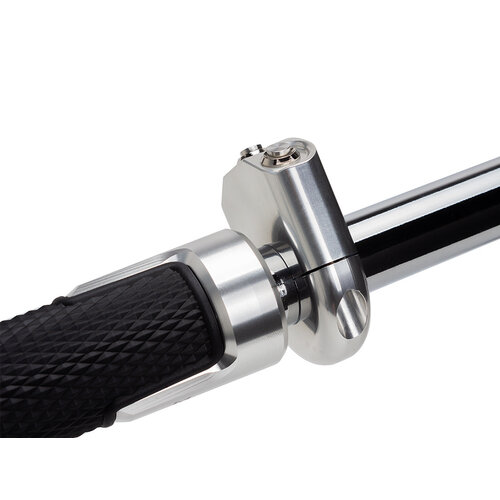 3-Tasten-Schalter Aluminium / Schwarz