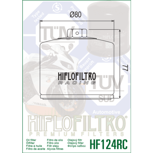 Hiflo Filtre à huile HF124RC