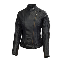 Veste en cuir Riot Noir Femme 2XL