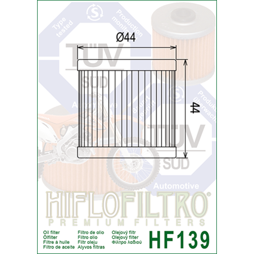Hiflo Filtre à huile HF139
