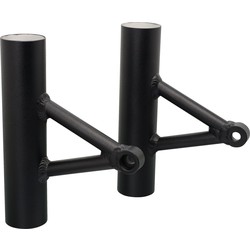 Supports de Phares en Aluminium (1 paire), Style Wrenchmonkees/GibbonSlap -  Revêtus de Noir