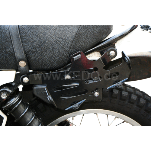 kedo Rack pour Jerrycan de Rechange, Acier Inoxydable Thermolaqué Noir, incl. Matériel de Montage, SANS Jerrycan