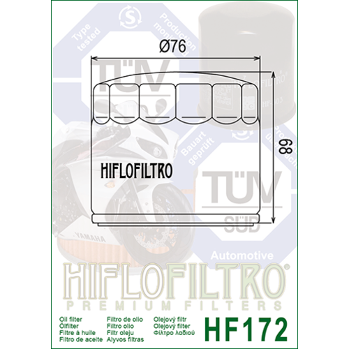 Hiflo Filtre à huile HF172C