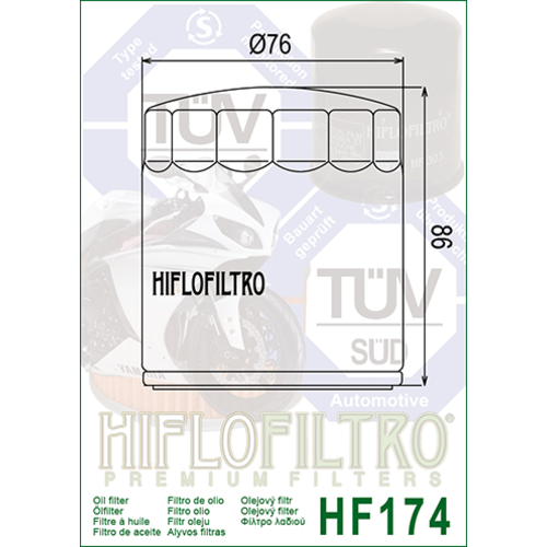 Hiflo Ölfilter HF174C