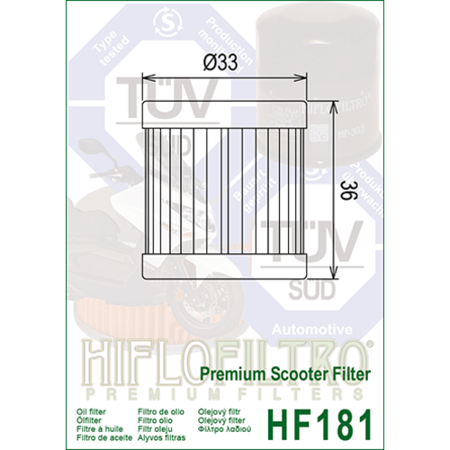 Hiflo Filtre à huile HF181