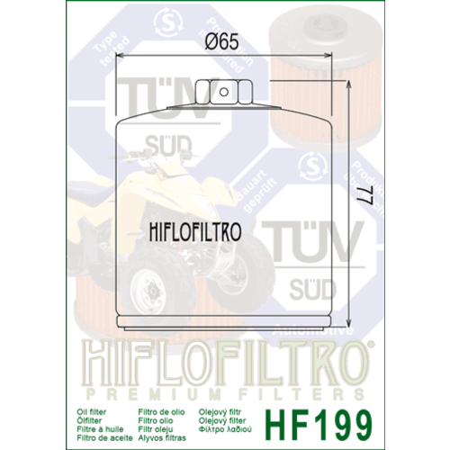 Hiflo Filtre à huile HF199