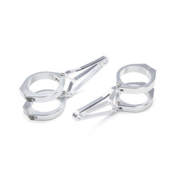 Luxe Koplamp Steunen / Lamporen "Razor" - Chrome