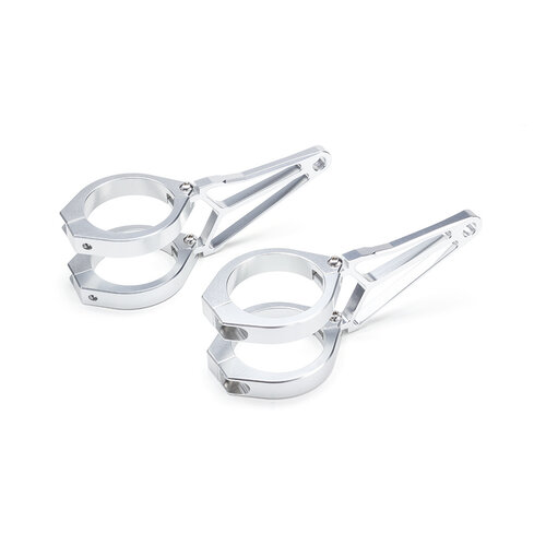 Luxuriöse Scheinwerfer Brackets "Razor" - Chrome