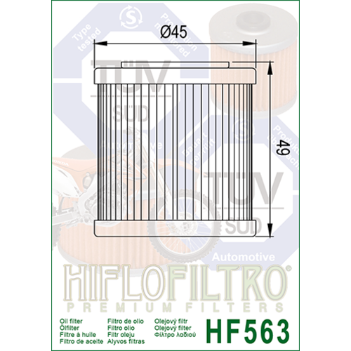 Hiflo Oil Filter HF563