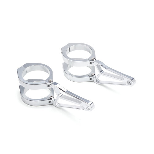 Luxe Koplamp Steunen / Lamporen "Razor" - Chrome