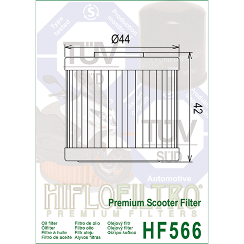 Hiflo Oliefilter HF566