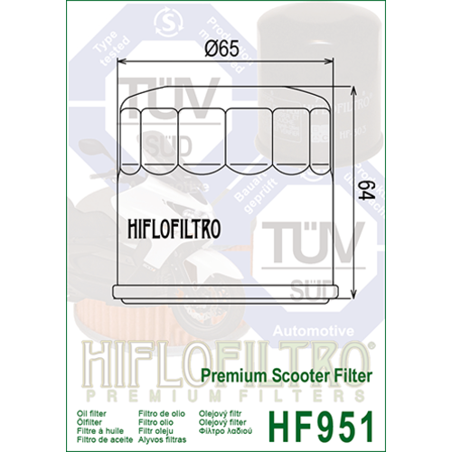 Hiflo Oliefilter HF951