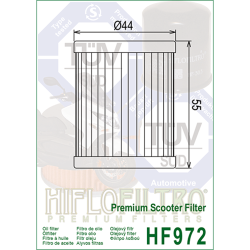 Hiflo Filtre à huile HF972