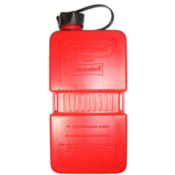 Bidon de Carburant et d'Huile de 1,5 Litre avec Clips de Fixation de Ceinture