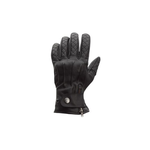 RST Gants de moto en cuir noir Matlock