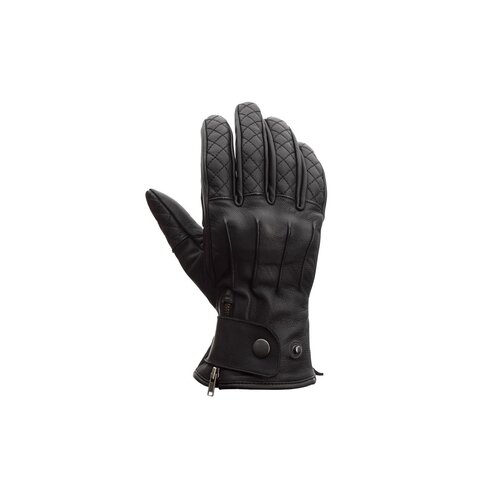 RST Gants de moto en cuir noir Matlock