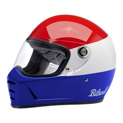 Splitterhelm Podium Glanzend -  Rood/Wit/Blauw