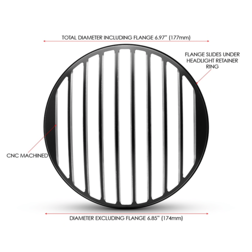 Dünnes Prison Grill 7 "
