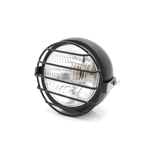 6.3" Headlight Black - Metal Type 13