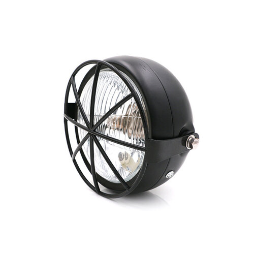 6.3" Headlight Black - Metal Type 14