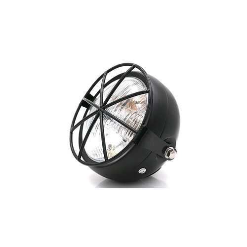 6.3" Headlight Black - Metal Type 14