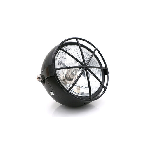 6.3" Headlight Black - Metal Type 14