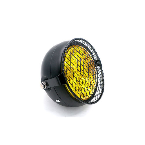 6.3" Headlight Yellow / Black - Metal Type 16
