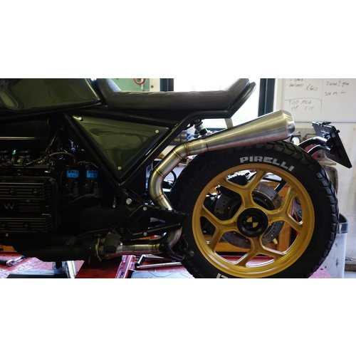 RMR Hoog gemonteerde uitlaatverbindingspijp BMW K100 (roestvrij staal)