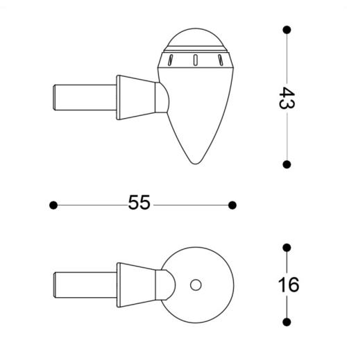 Barracuda Universal Indicators S-LED B-LUX in Pair | (Choose Color)