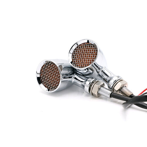 LED Custom  Chrome & Smoke Blinker Satz - Raster