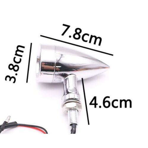 Paire de clignotants à LED Custom Chrome & Smoke  - Raster